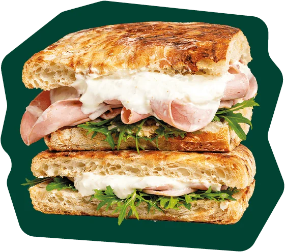 Sticker focaccia mortadelle